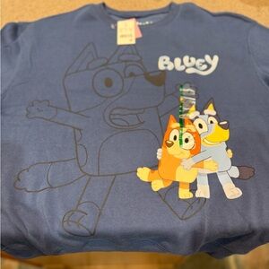 Bluey graphic sweatshirt, hybrid Apparel, adult size M, NWT!